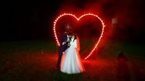 Горящее сердце на свадьбе